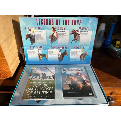 691 - History of Horse Racing Collection. Book and DVD
