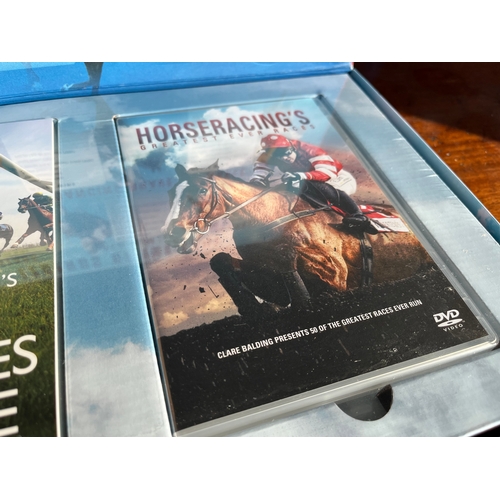 691 - History of Horse Racing Collection. Book and DVD