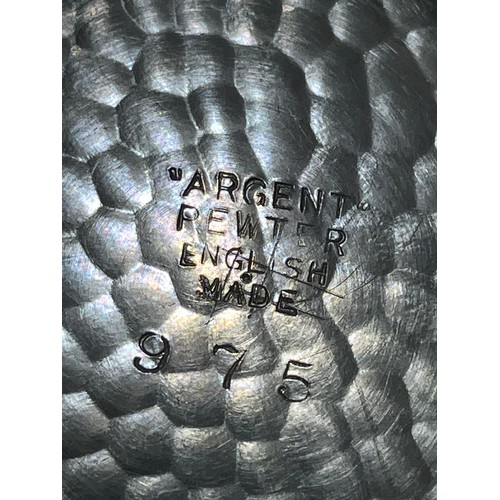 729 - Pewter tray with handle 500g