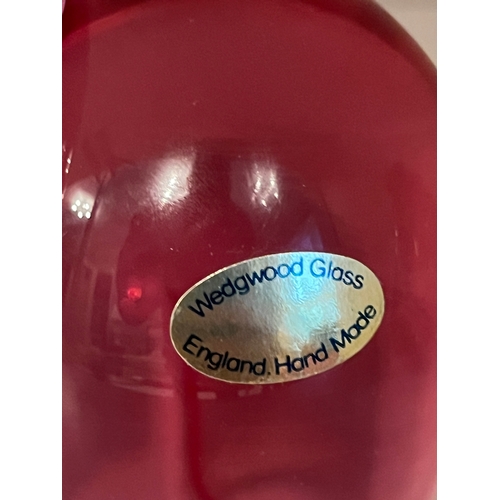 782 - Pink Wedgwood glass Elephant.