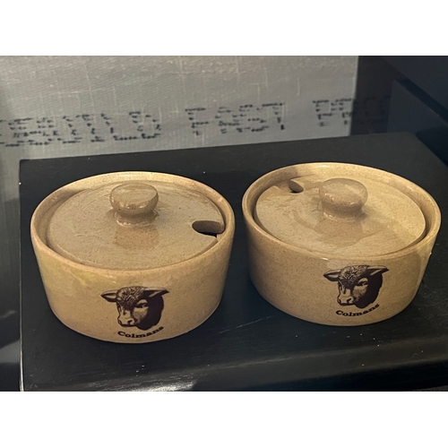797 - A pair of Moira Coleman’s mustard pots
