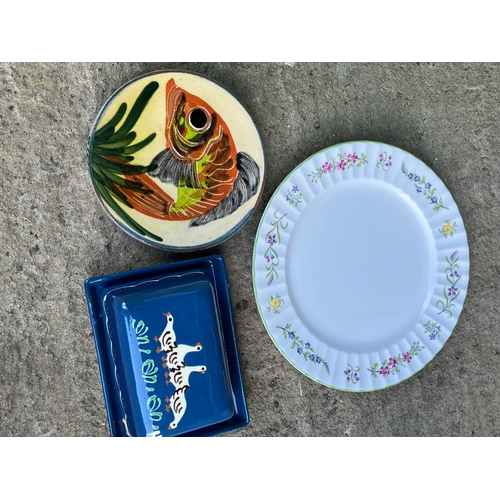 805 - Royal Worcester dinner plate and other