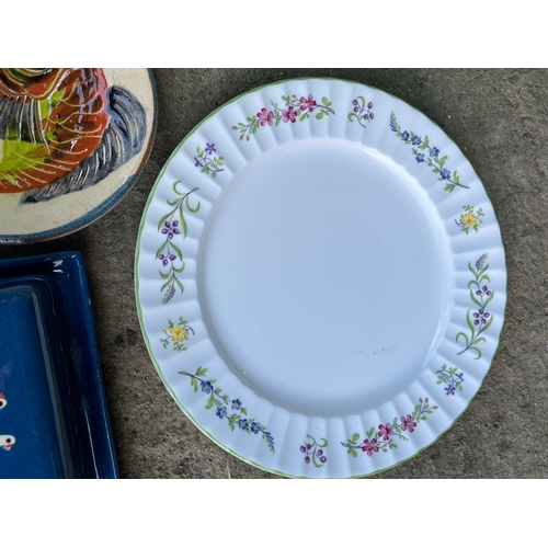 805 - Royal Worcester dinner plate and other