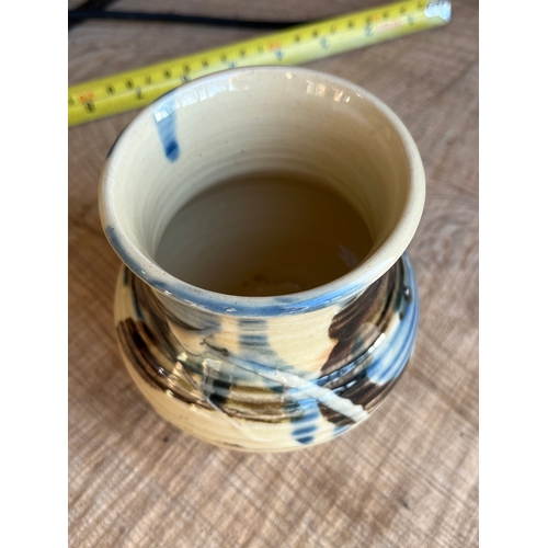 845 - Pottery vase signed