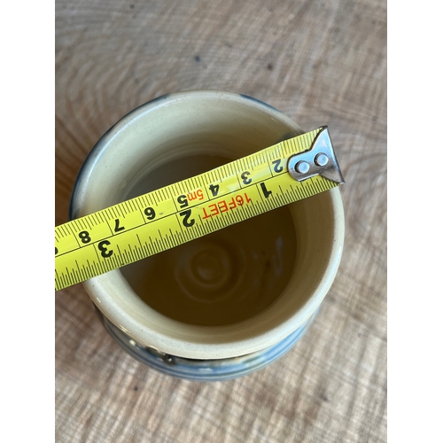 845 - Pottery vase signed