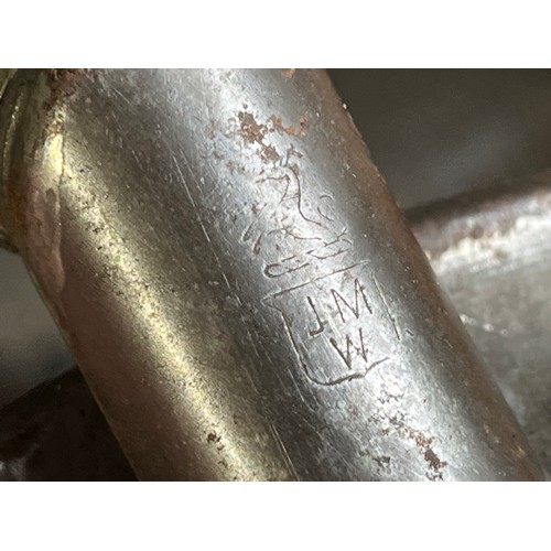 882 - Victorian JMW warming plate with stopper in a bee and flower decoration