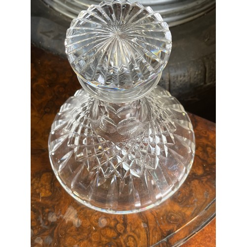 893 - Heavy cut glass decanter