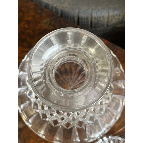 893 - Heavy cut glass decanter