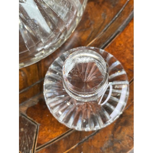 893 - Heavy cut glass decanter