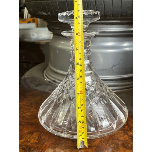 893 - Heavy cut glass decanter