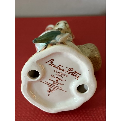 897 - Border Fine Arts Beatrix Potter Mrs. Rabbit A2431