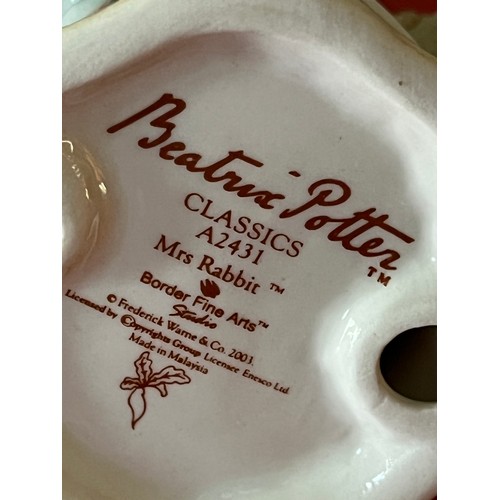 897 - Border Fine Arts Beatrix Potter Mrs. Rabbit A2431