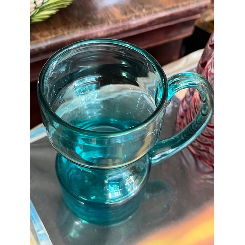 935 - Dartington Frank Thrower Kingfisher blue jug