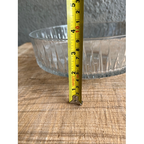 977 - Large Whitefriars  clear glass relief moulded bowl