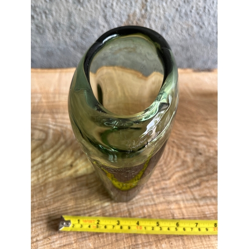 982 - Large Whitefriars meadow green vase.