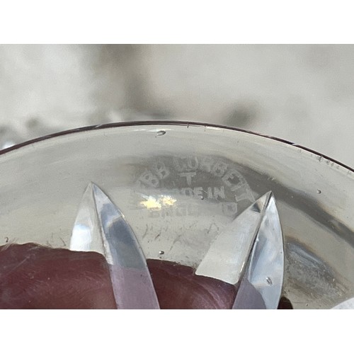 997 - 4x heavy Webb Corbett cut crystal sundae dishes