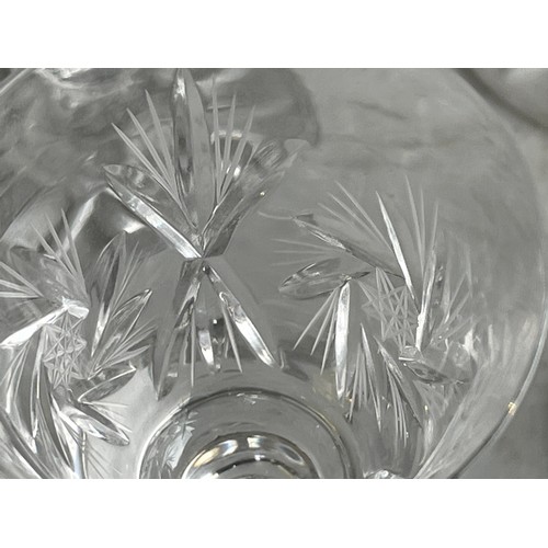 1001 - 6x 1970's Bohemian sherry glasses