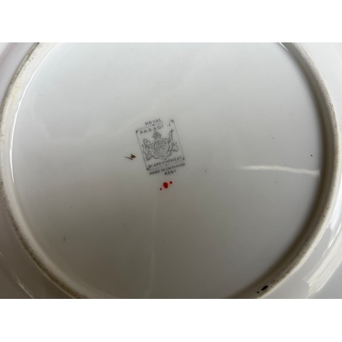 1005 - Box of Royal Paragon teaset. A reproduction of the set made for the Duchess of Kent. 1x large servin... 