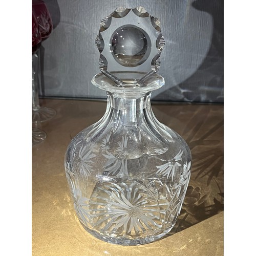 1034 - Royal Brierley Cornflower decanter