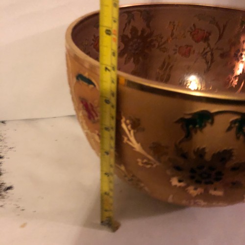 1059 - Large Arabic gilded & enameled glass bowl