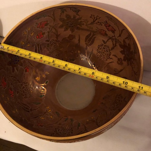 1059 - Large Arabic gilded & enameled glass bowl