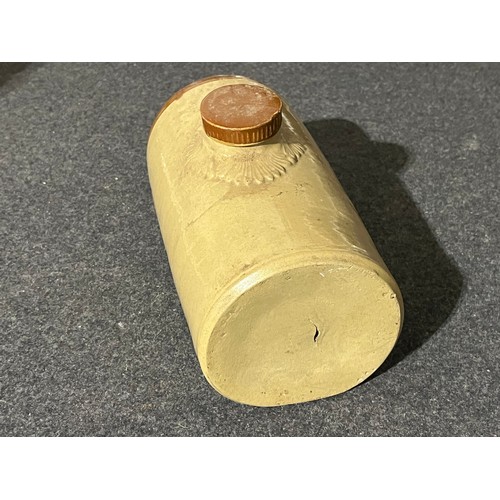1068 - Antique ceramic hot water bottle with stopper
