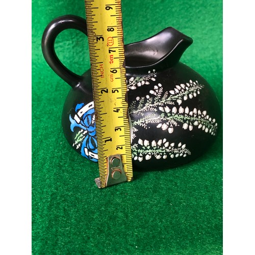 1106 - Small black Shelley jug. For luck from Ryde.