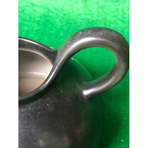 1106 - Small black Shelley jug. For luck from Ryde.