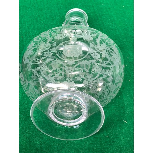 1116 - Baccarat carafe or decanter without stopper. Signed