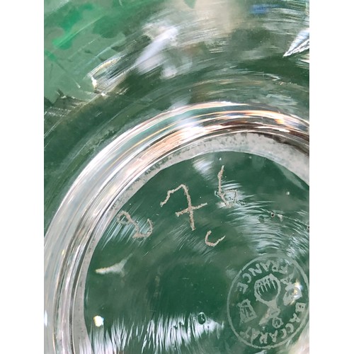 1116 - Baccarat carafe or decanter without stopper. Signed