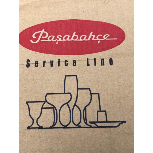 1129 - MOD -  2 boxes of new glass ashtrays. 12 per box.