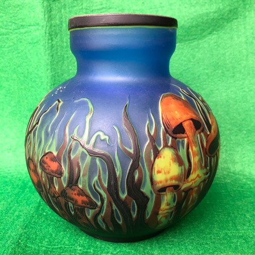 1138 - TIP Galle Globular vase Signed With small chip to rim.
