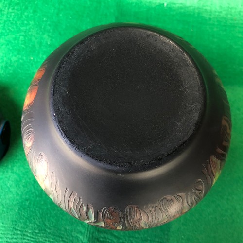 1138 - TIP Galle Globular vase Signed With small chip to rim.