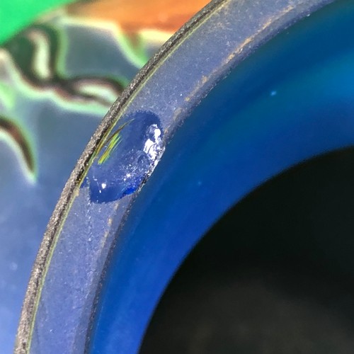 1138 - TIP Galle Globular vase Signed With small chip to rim.