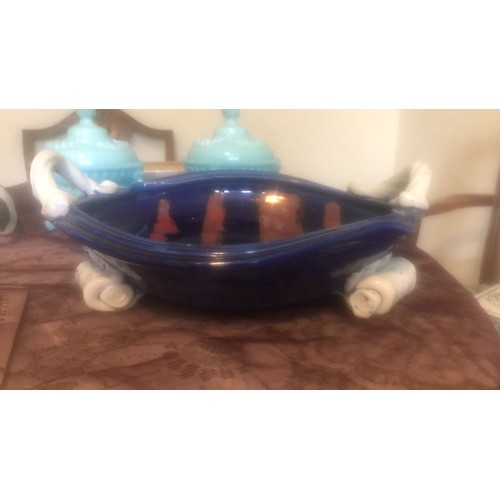 1146 - Large ceramic footed bowl