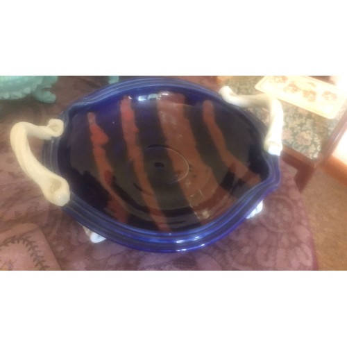 1146 - Large ceramic footed bowl