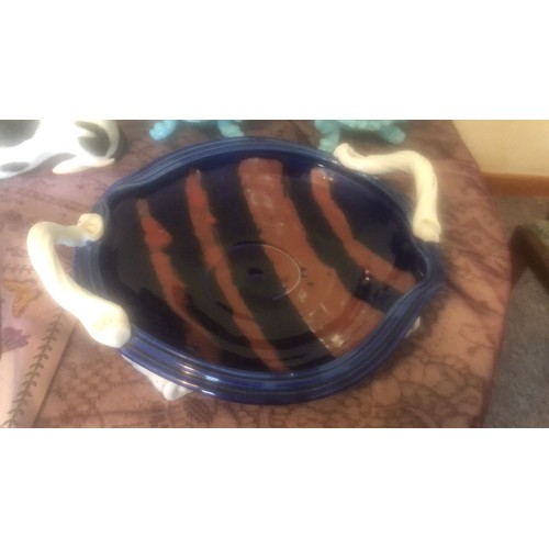 1146 - Large ceramic footed bowl