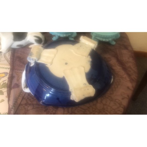 1146 - Large ceramic footed bowl