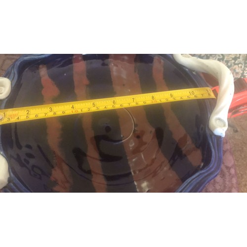 1146 - Large ceramic footed bowl