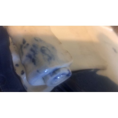 1146 - Large ceramic footed bowl