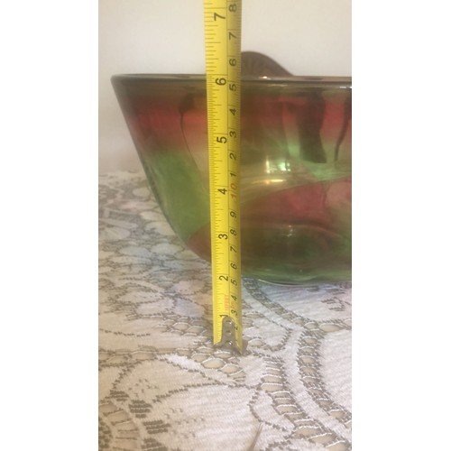 1147 - Rare and large Stevens & Williams Rainbow Bowl