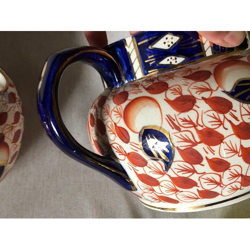 1150 - Pair of large Crown Derby Imari jugs in pattern No.1015