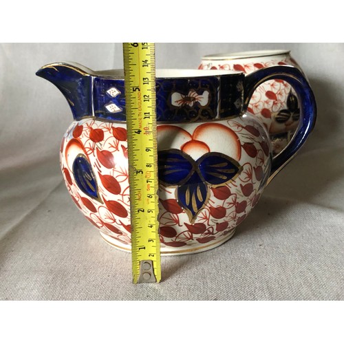 1150 - Pair of large Crown Derby Imari jugs in pattern No.1015