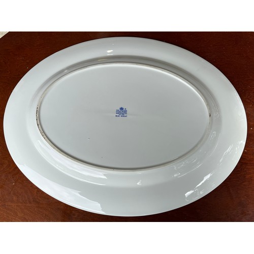 1167 - Large Coalport Blue Wheat Platter