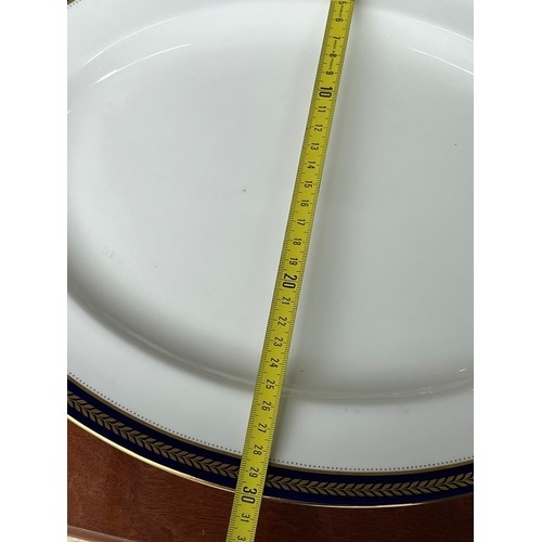 1167 - Large Coalport Blue Wheat Platter