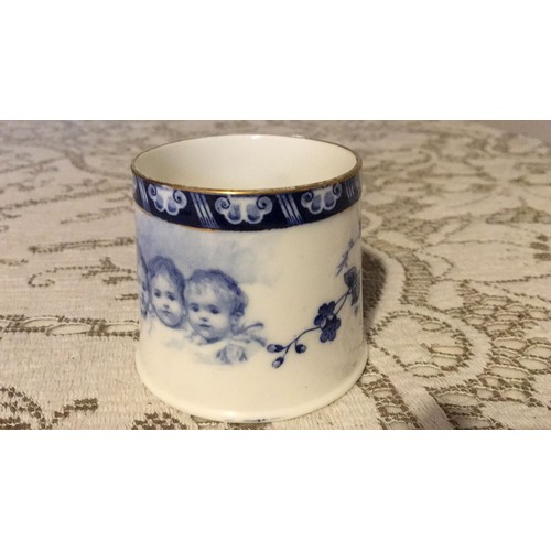 1232 - Rare Royal Doulton blue children cabinet cup.
