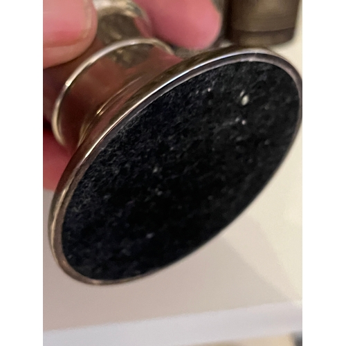 1256 - Rare Jonas inkwell in brushed steel. Swedish