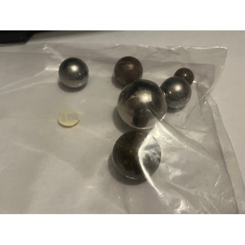 1288 - Bag of collectable steel marbles