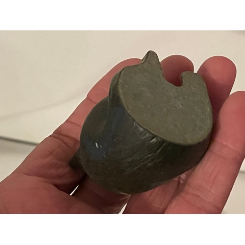 1306 - 2 small bronze resign figurines