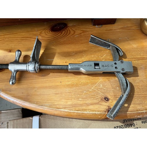 1312 - Antique Aluminium boot stretcher by the Magic Polish Co. Ltd. Leicester. England